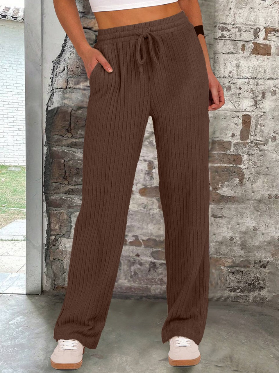Solid Color Versatile Trousers
