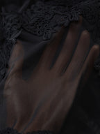 Lace-trimmed Bodycon Mini Dress