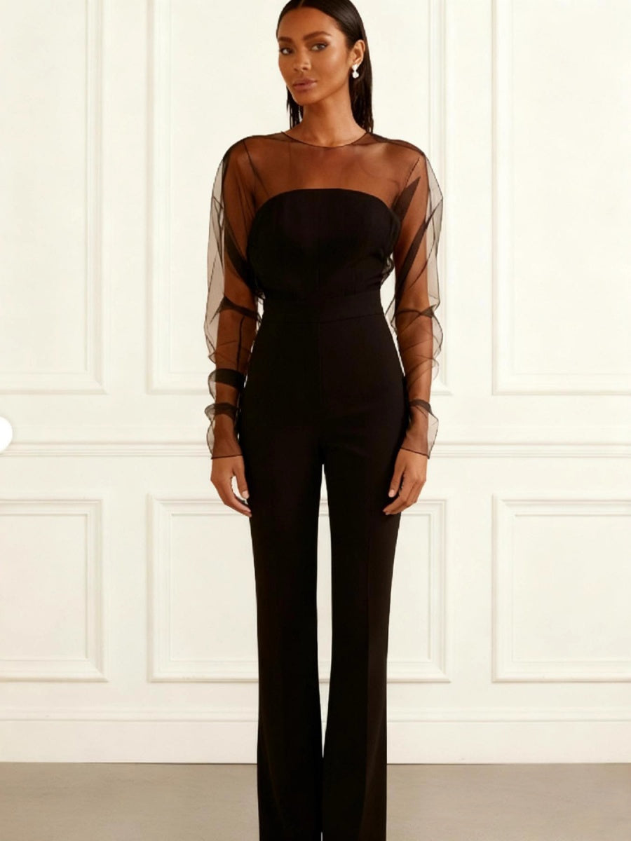 Sleeveless Single-breasted Wide Leg Work Clothes Jumpsuits