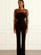 Sleeveless Single-breasted Wide Leg Work Clothes Jumpsuits
