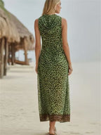 Simple Solid Color Patchwork Dress
