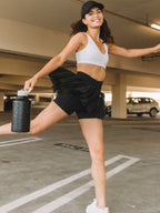 Culottes Sports Pocket Mesh High Waist Skirts