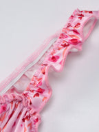Camisoles Low-cut Floral Slim-fit Vacation And Leisure Maxi Dresses