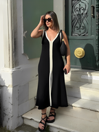 Marcela Aesthetic V Neck Dress Everyday Luxe Edit