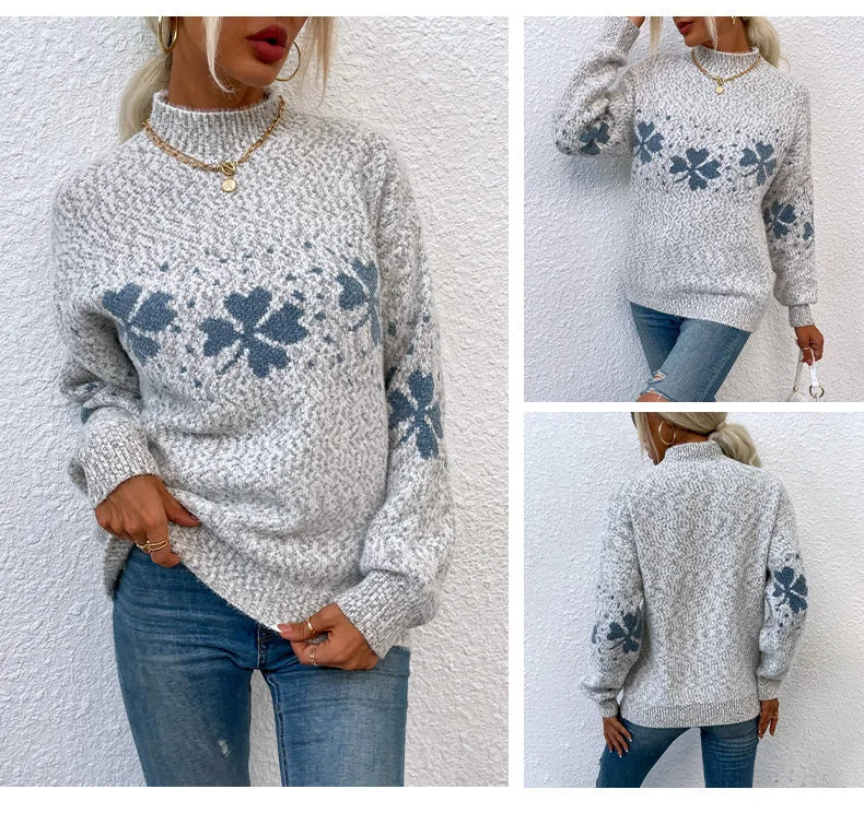 | Modern women's turtleneck sweater