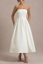 Celine Strapless Midi Dress