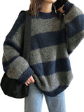 Oversized Stripe Pullover Sweater