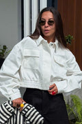 Retro Collared Short Jacket