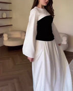 Consistent contrasting dress