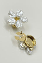 Cute Pearl Flower-shaped Cufflinks
