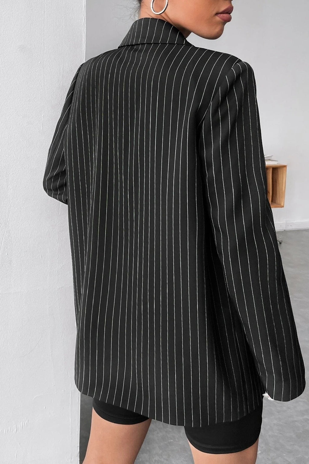 Striped Casual Blazer