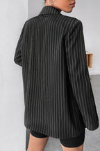 Striped Casual Blazer