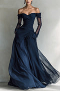 Giselle Ruched Sweetheart Maxi Dress