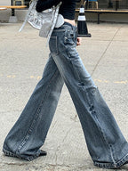 Heavy Craftsman Whiskers Washed Flare Jeans