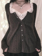 Vintage Button Knitted Cardigan