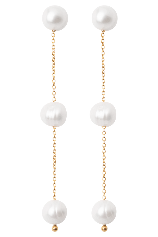 Pearl and Flower Earrings