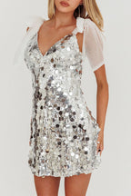 Celeste Glamour Sequin Mini Dress