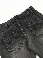Washed Polished Flare Jeans