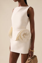 Chic Floral Embellished Party Dress