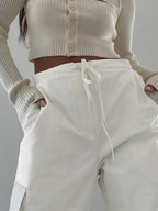 Pocket Drawstring Cargo Pants