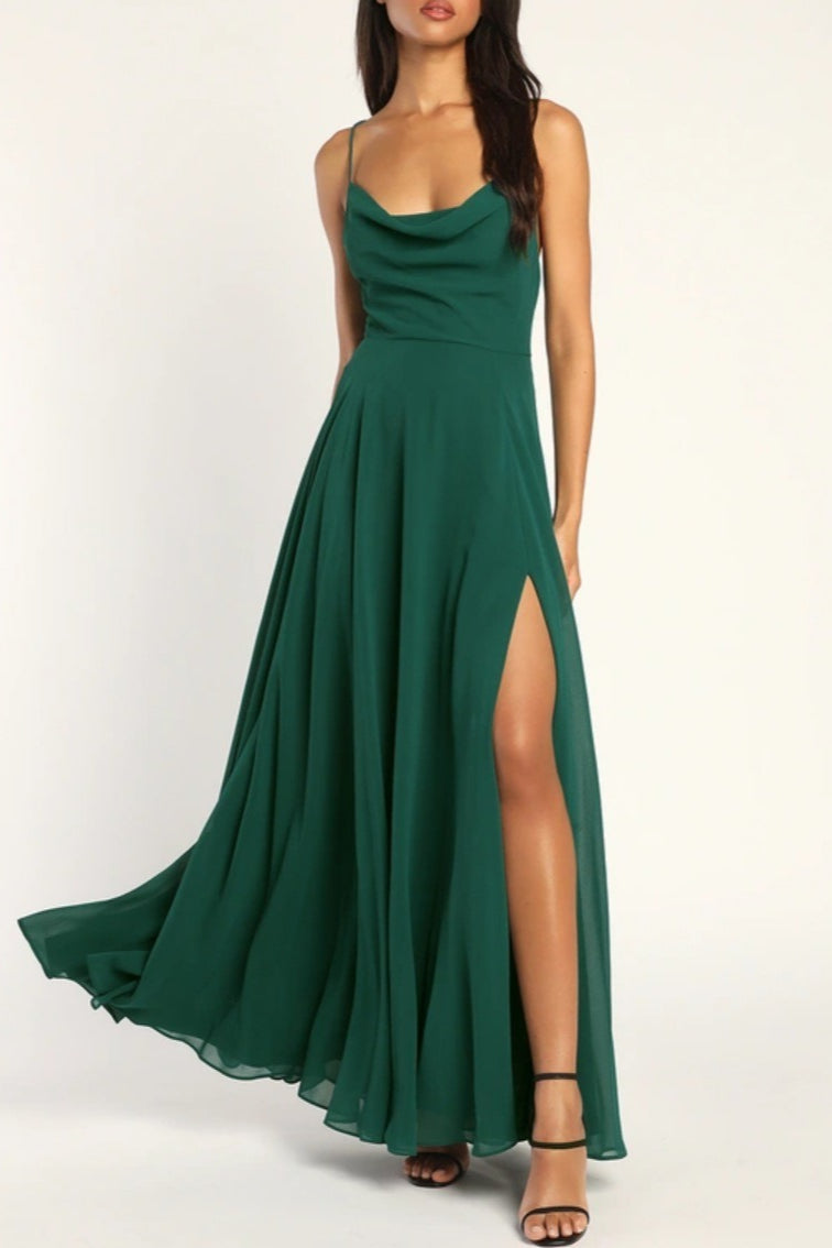 Halter Backless Maxi Dress