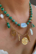 Bohemian Multi-pendant Beaded Necklace