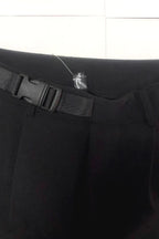 Cutout Tailored Slim Straight Pants