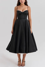 Lorraine Premium Strapless V Neck Sleeveless Tutu Maxi Dress Designer Edit