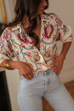 Wanderlust Floral Print Casual Shirt