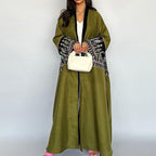 Stylish Embroidered Casual Cardigan