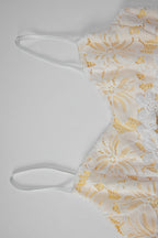 Sweetheart Lace Panel Scallop Trim Spaghetti Strap Bodycon Mini Dress