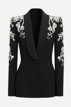 Finald Diamond Studded Maxi Dress Set