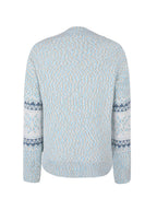 Snowflake Jacquard Mock Neck Sweater