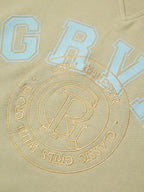 Contrast Color Letter Print Oversized Hoodie