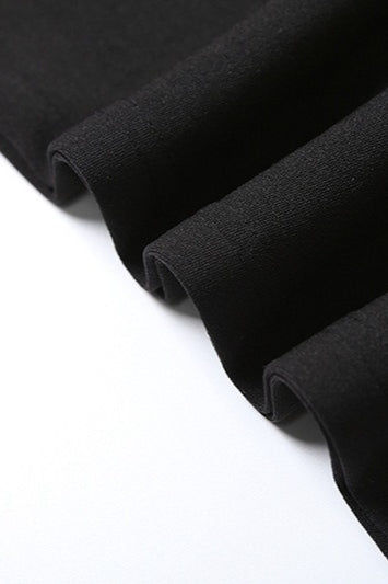 Black Halter Backless Tie Dress
