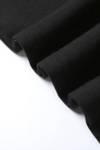 Black Halter Backless Tie Dress