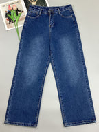 Vintage Blue High Waist Boyfriend Jeans