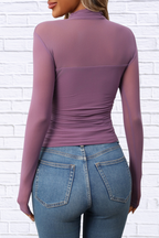 Mock Neck Long Sleeve Top