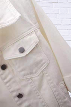 Full Size Cropped  Denim Jacket Plus Size