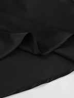 French Satin Drape Skirt
