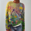 | Soft sweater, floral design