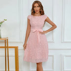 Chloe Minimalist Lace Cocktail Dress Designer Edit