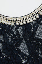 Aurore Lace Embellished Midi Dress
