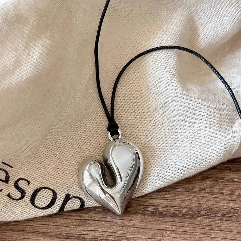 Abstract Heart Necklace