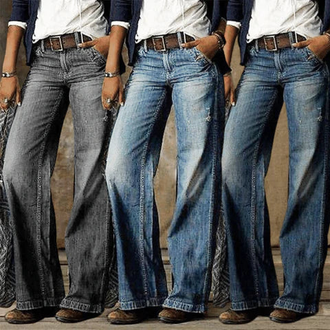 | Retro Wide Leg Jeans