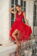 Amara Mesh Sequin Dress with Removable Cape