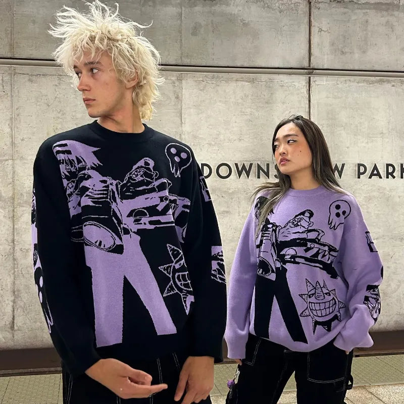 Anime Knitted Sweater