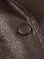 Asymmetric Faux Leather Jacket