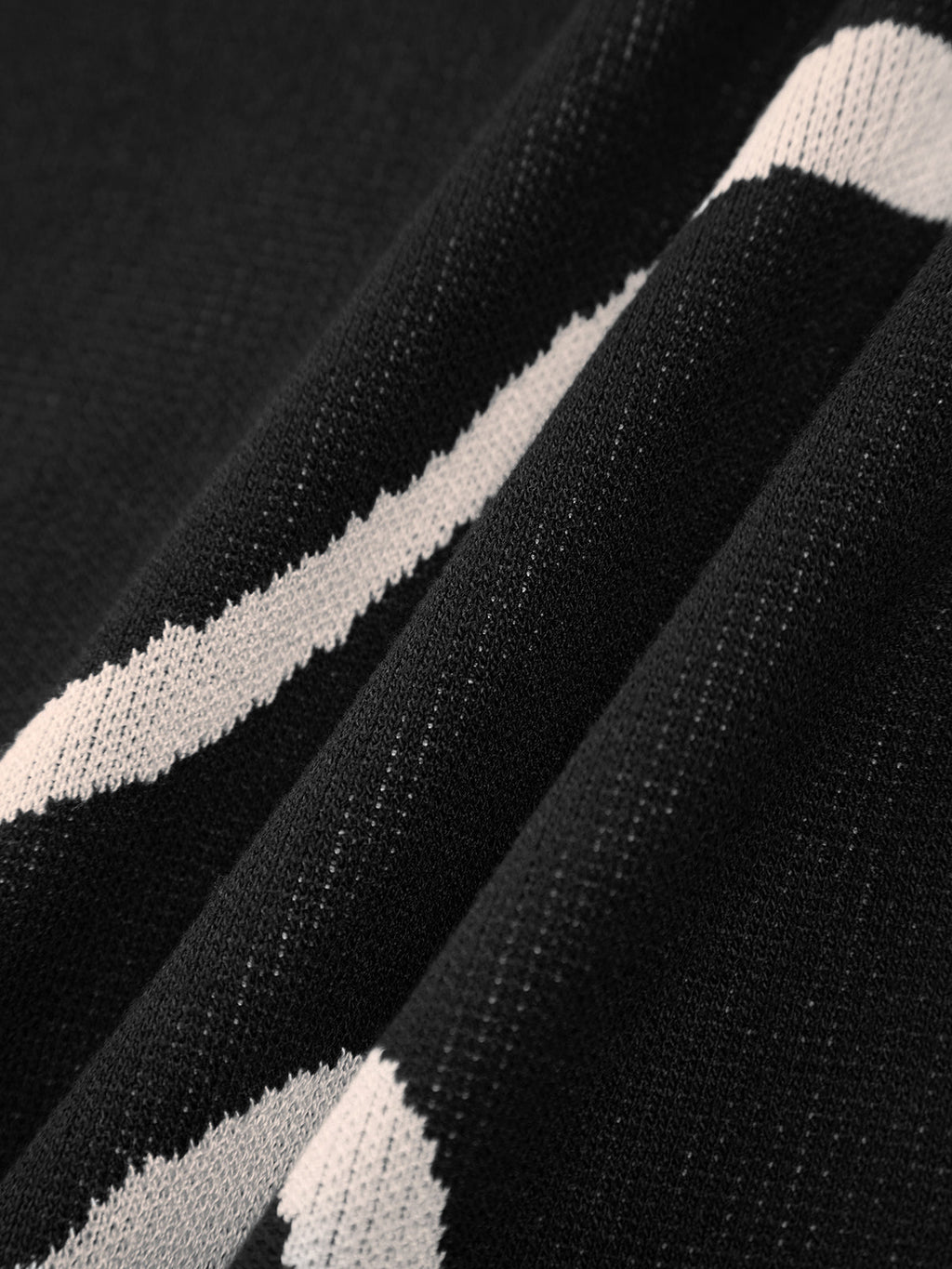 Square Neck Spaghetti Strap Wavy Stripe Rib Knit Bodycon Midi Dress