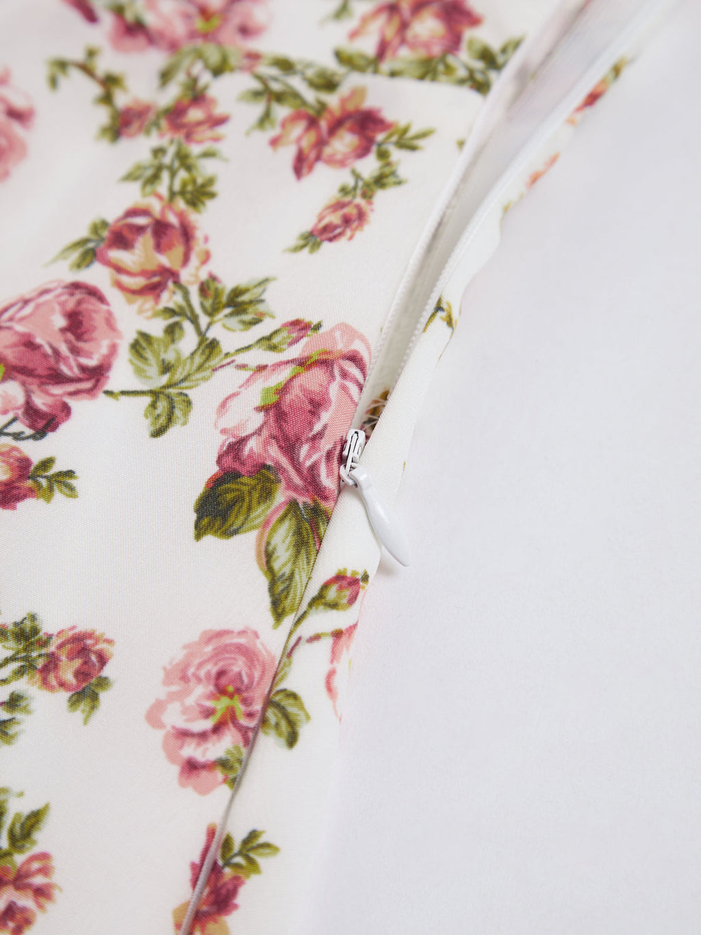 Floral Print Corset Bodice Tie Bust Square Neck High Split Maxi Dress